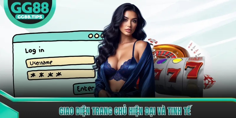 Giao diện trang chủ hiện đại và tinh tế